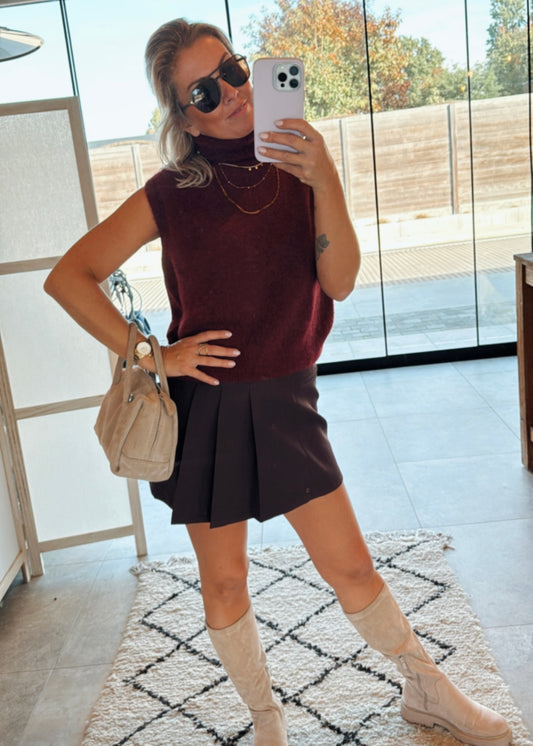 Skirt burgundy