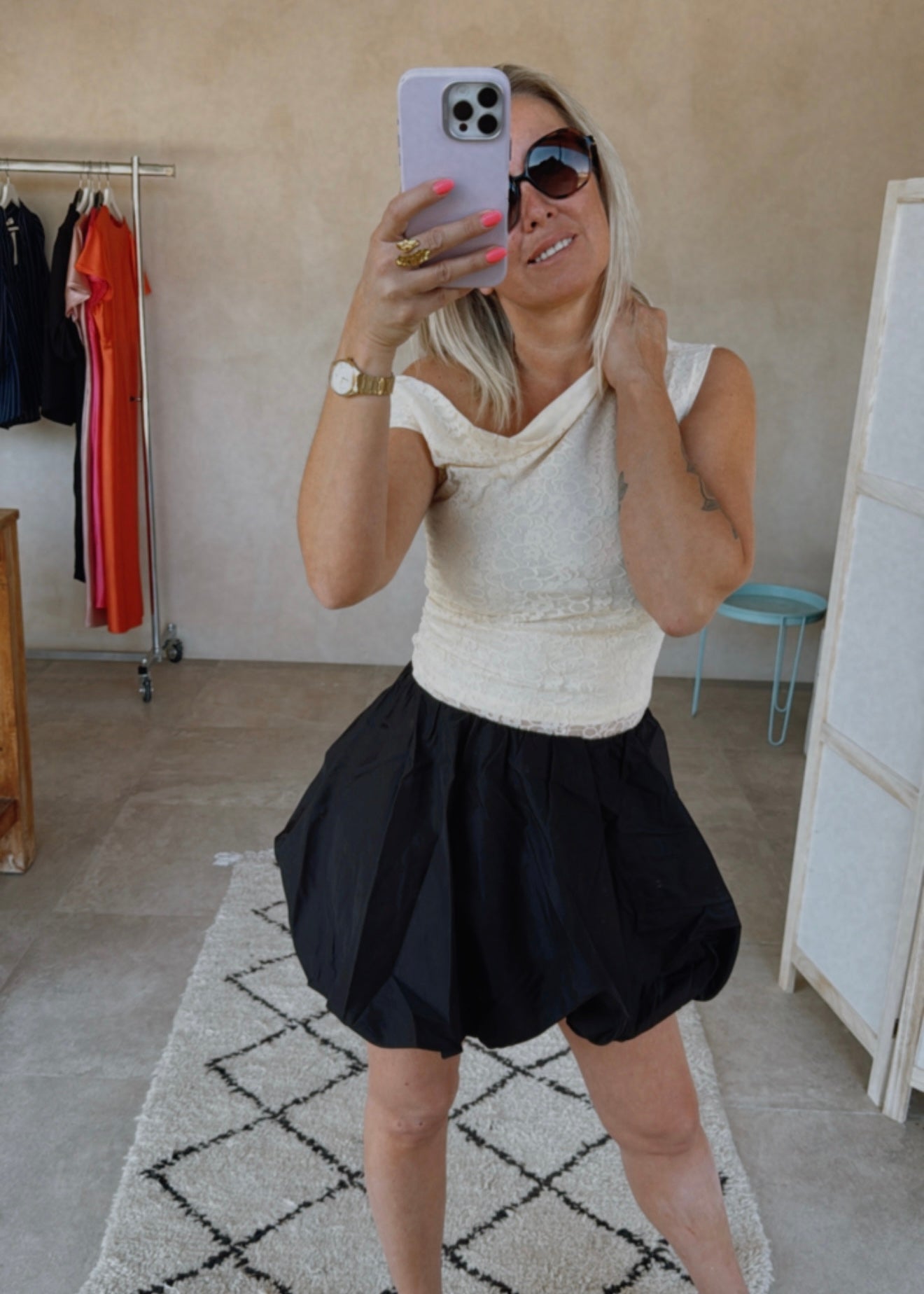 OFF SHOULDER TOP CREME