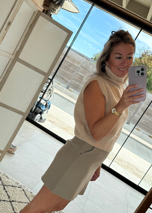 Skirt taupe