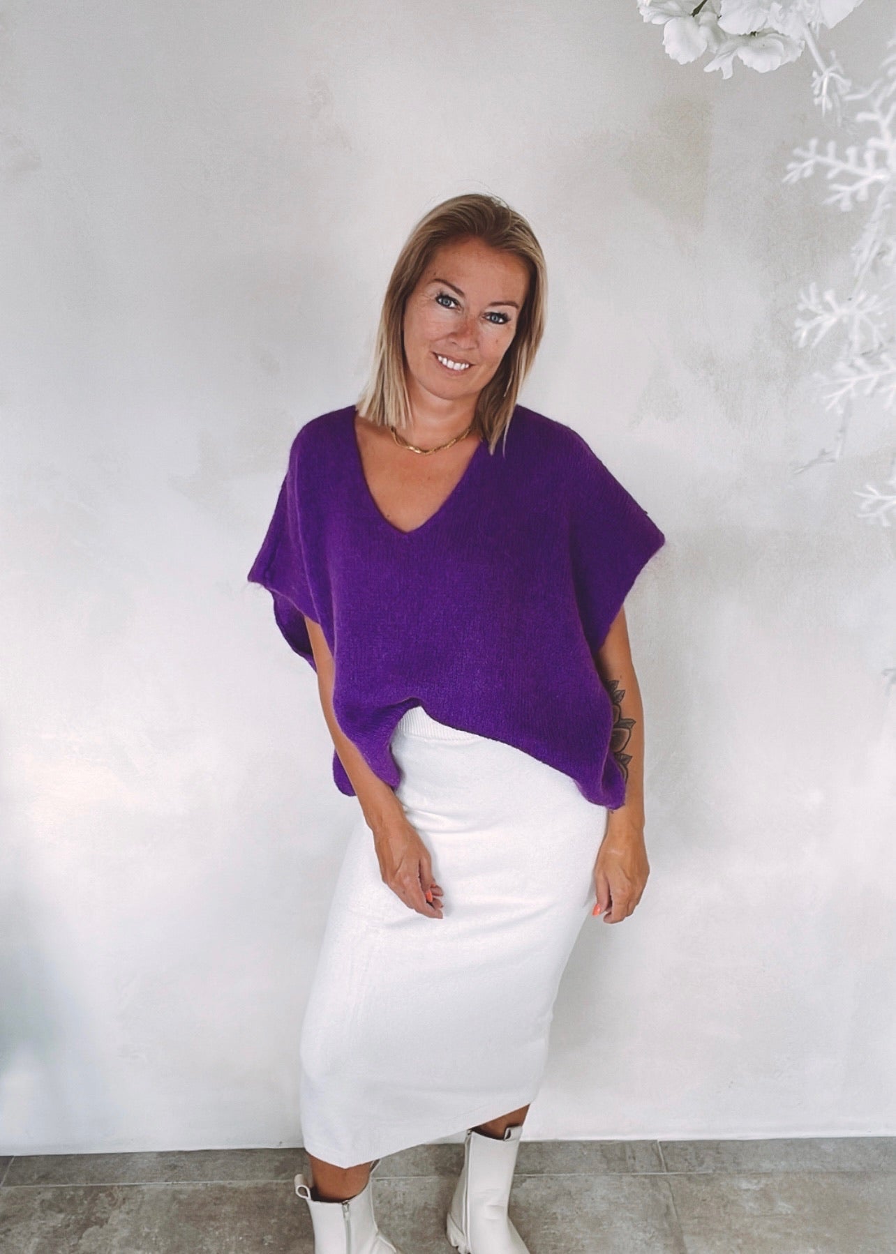 Victoria Knit Purple