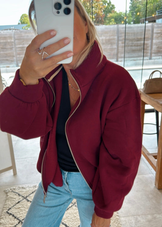 LILI JACKET BURGUNDY