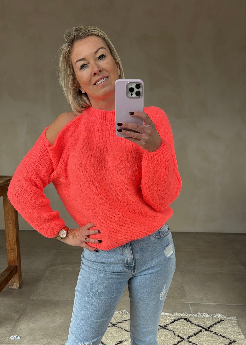 Open shoulder pull corail