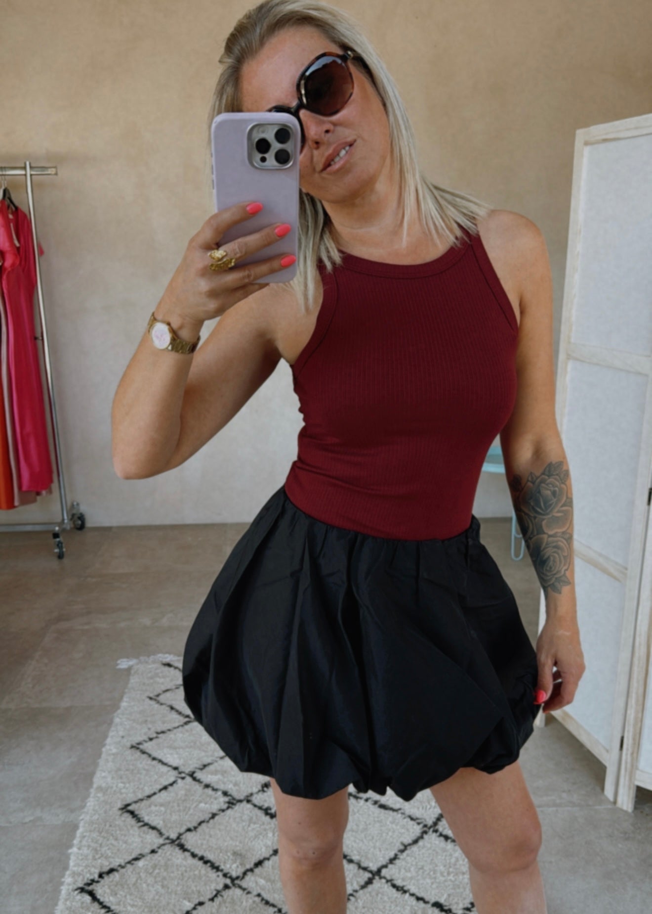 BURGUNDY TOP