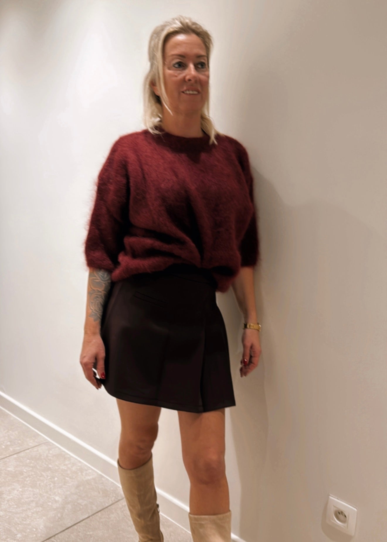 Lullu pull burgundy