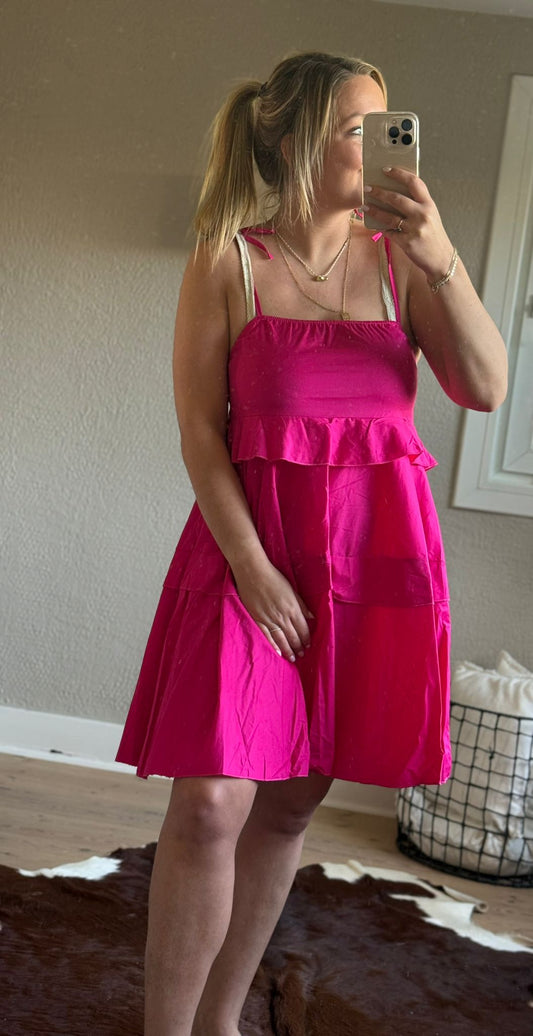 Luna ruffle dress