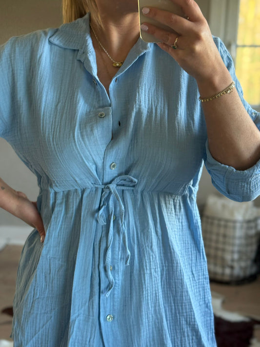 Blue Tetra Tunic Dress