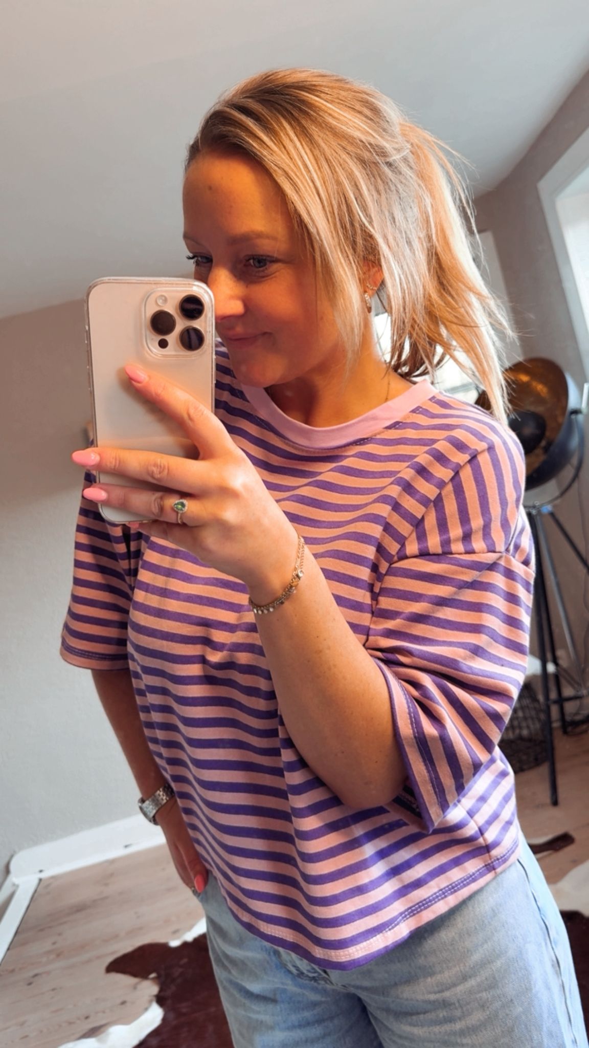 Laatste stuk 🔥 op = op! Tshirt paars roze