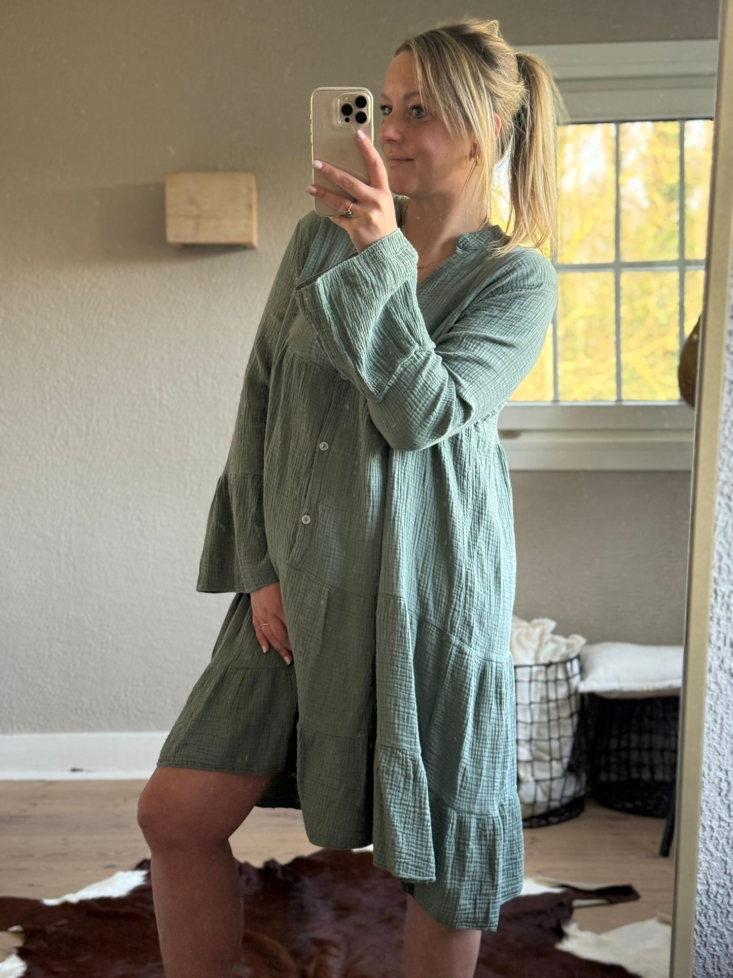 Ibiza Tetra Dress kaki – Oversized