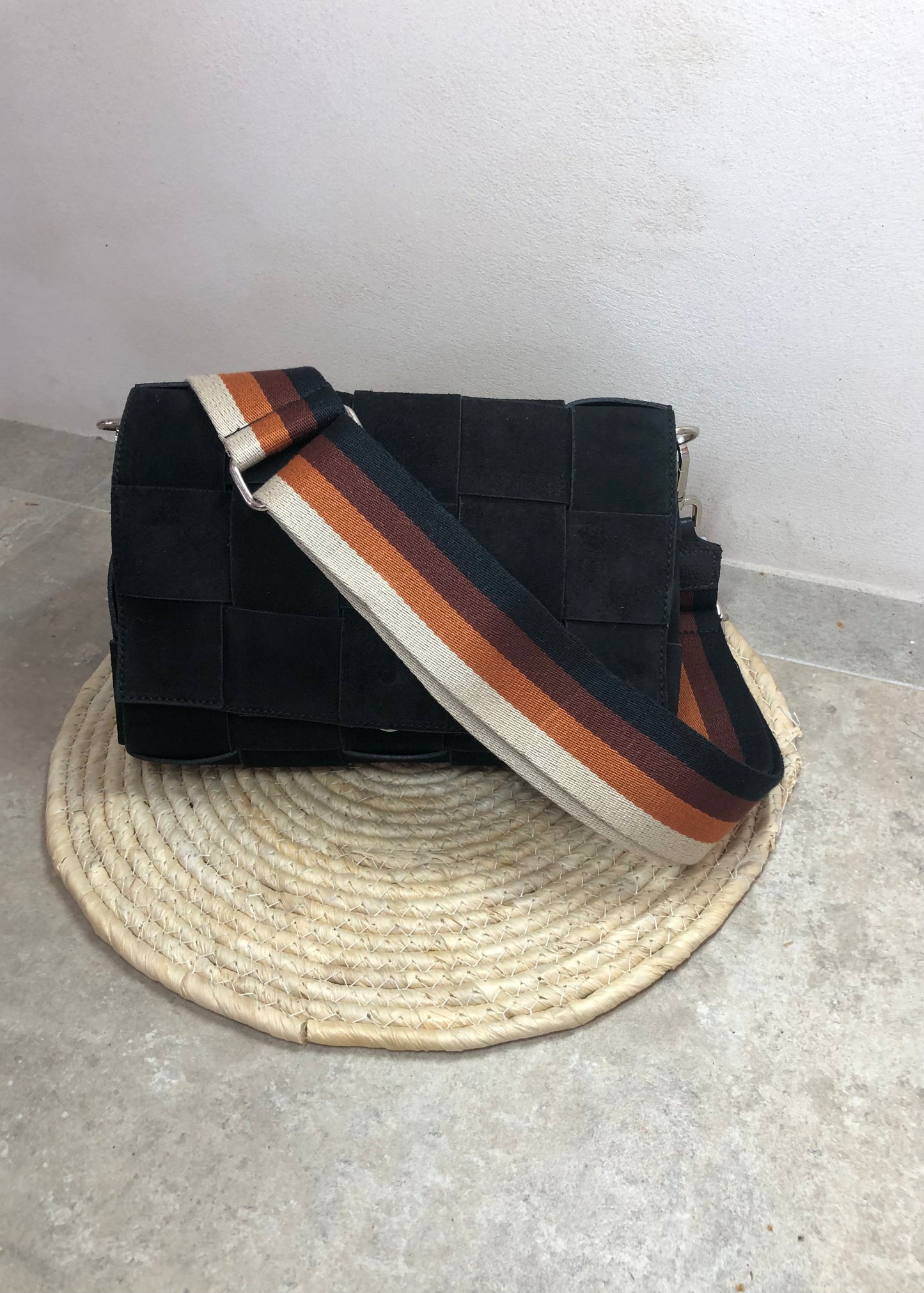 Verstelbare Schouderriem Black/Terra/Brown/Cream