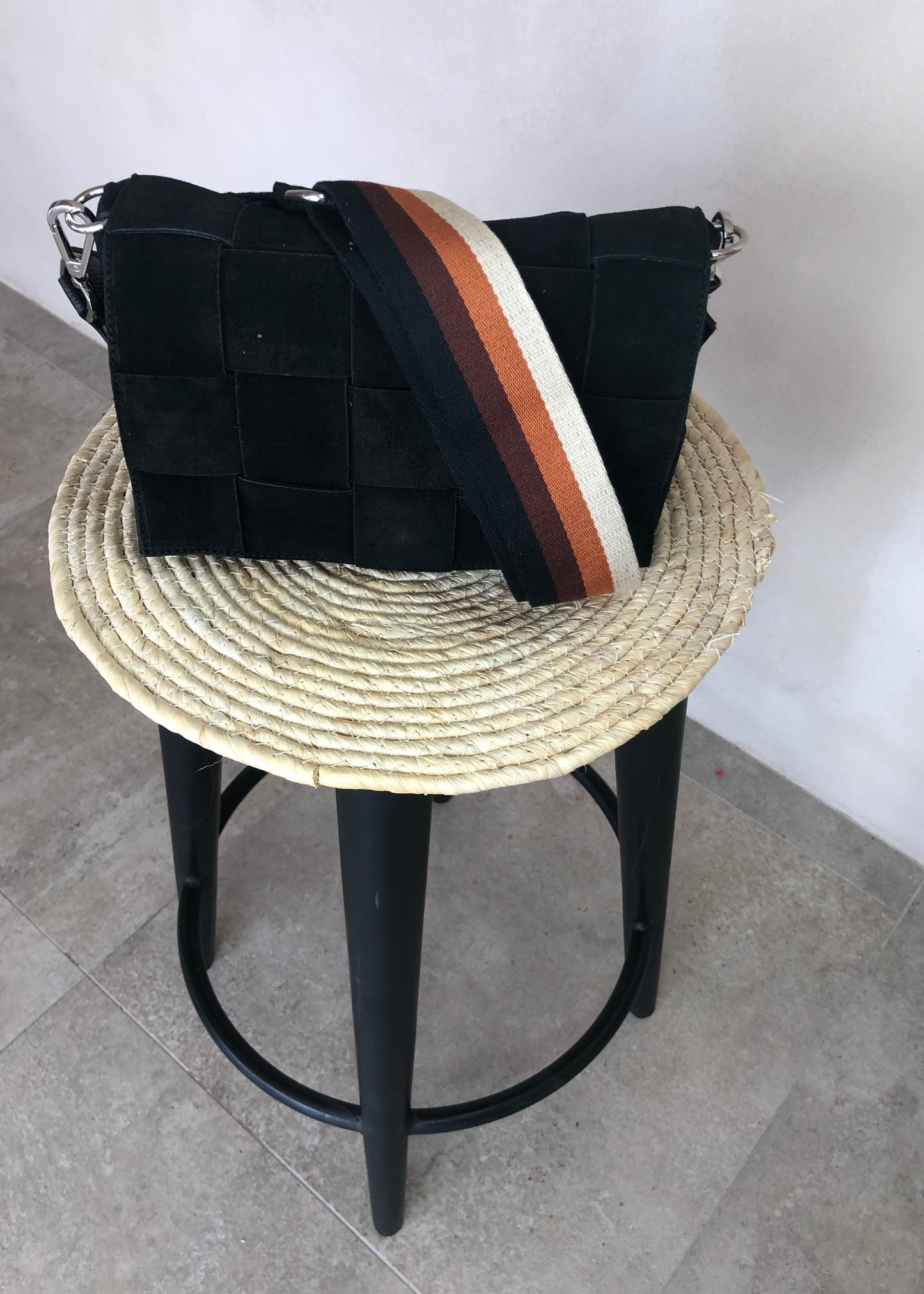 Verstelbare Schouderriem Black/Terra/Brown/Cream