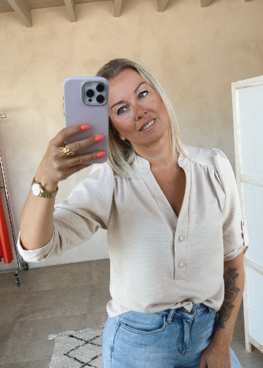 BEIGE BLOUSJE