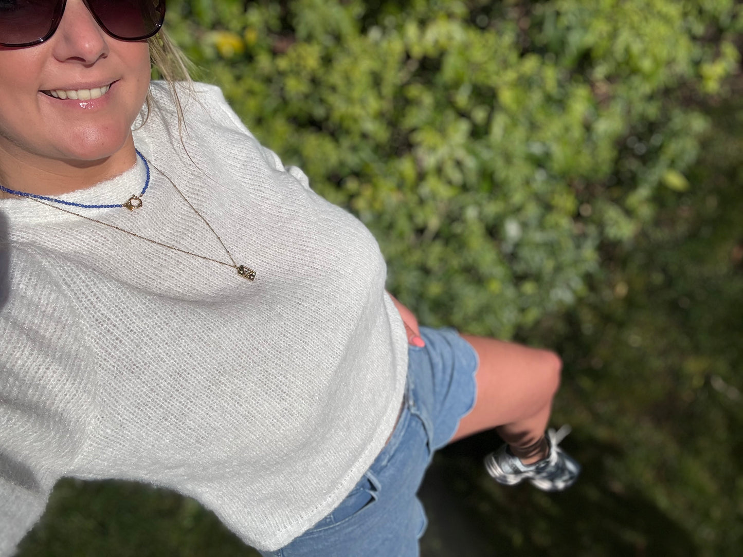 Blauw shortje