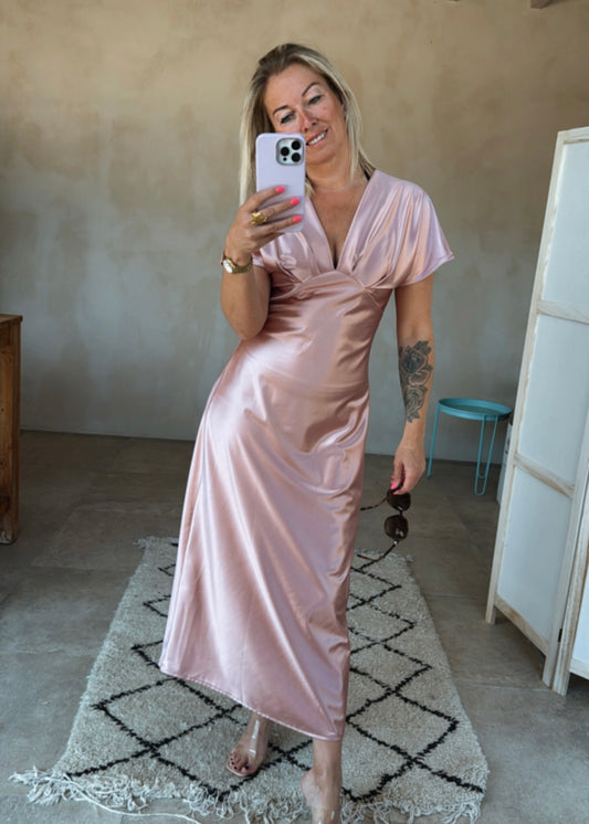 VIENNA OLD PINK DRESS