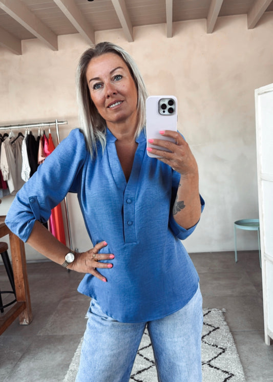 BLAUW BLOUSJE