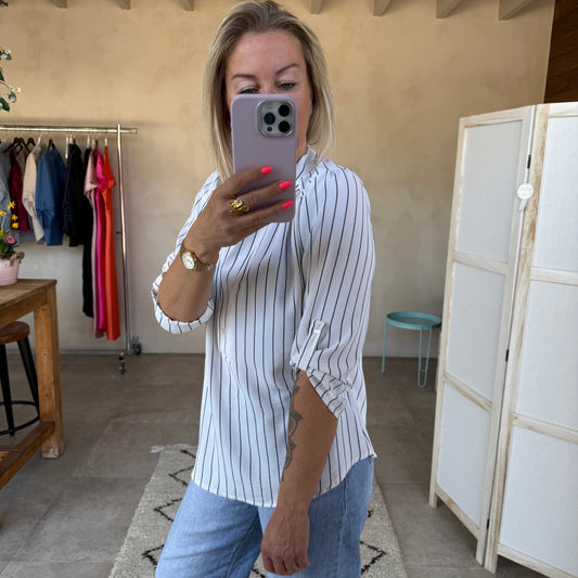 STRIPES WHITE BLOUSJE
