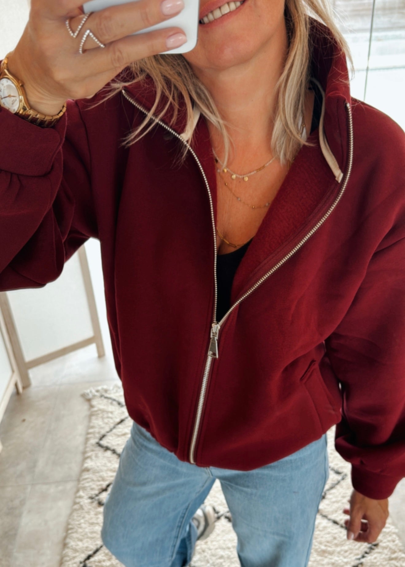 LILI JACKET BURGUNDY