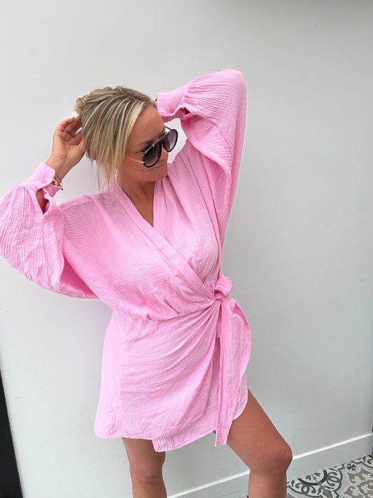Pink Wrap dress TU