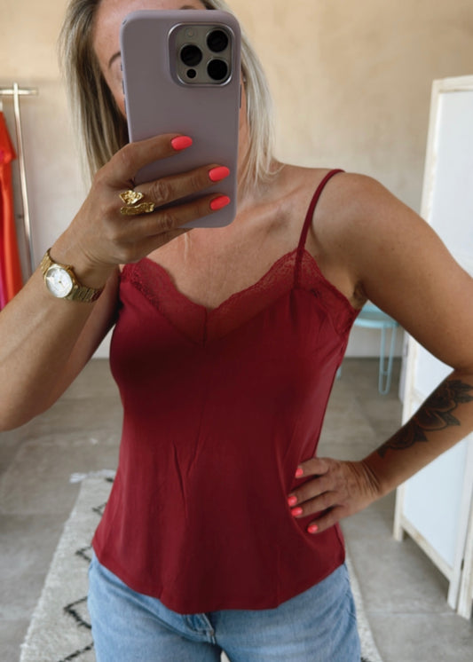 BURGUNDY TOP