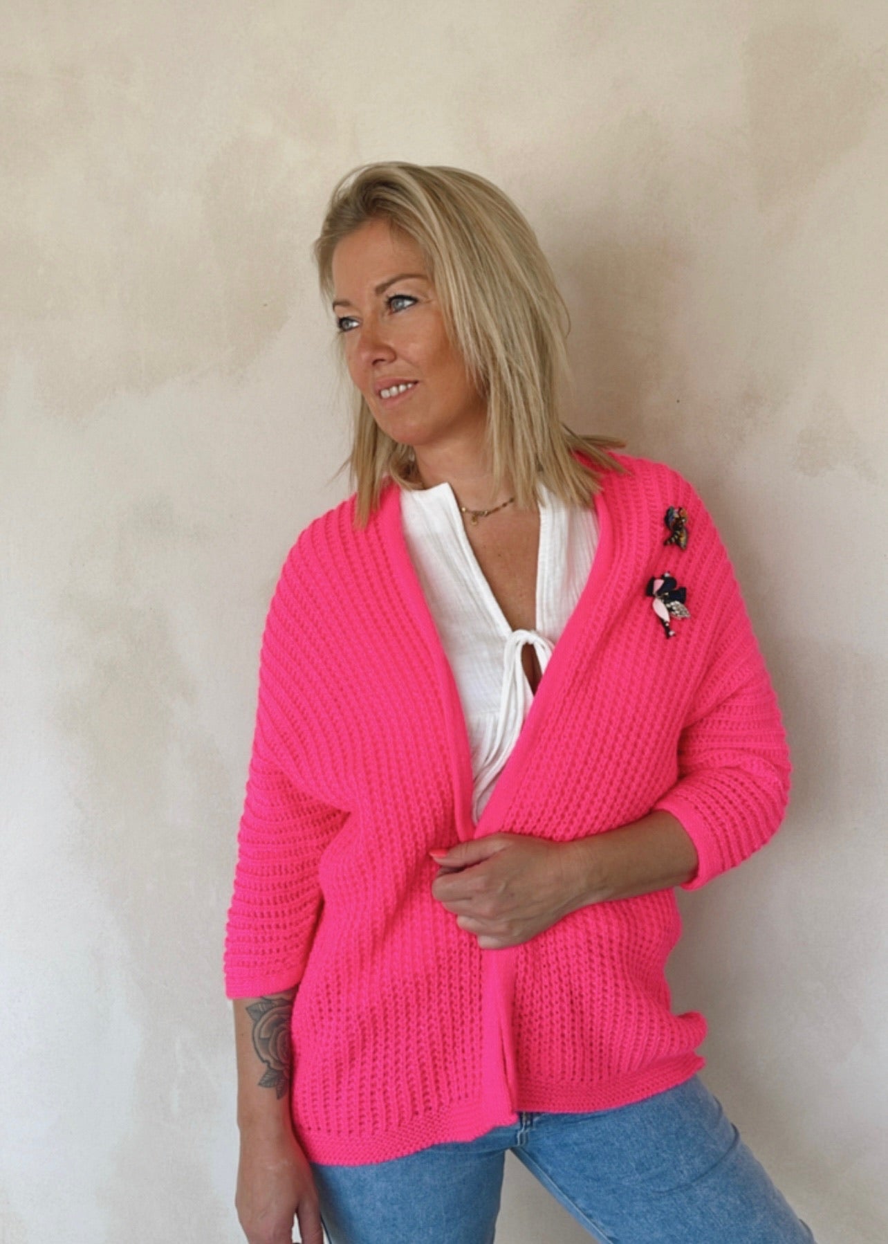 Pink gilet