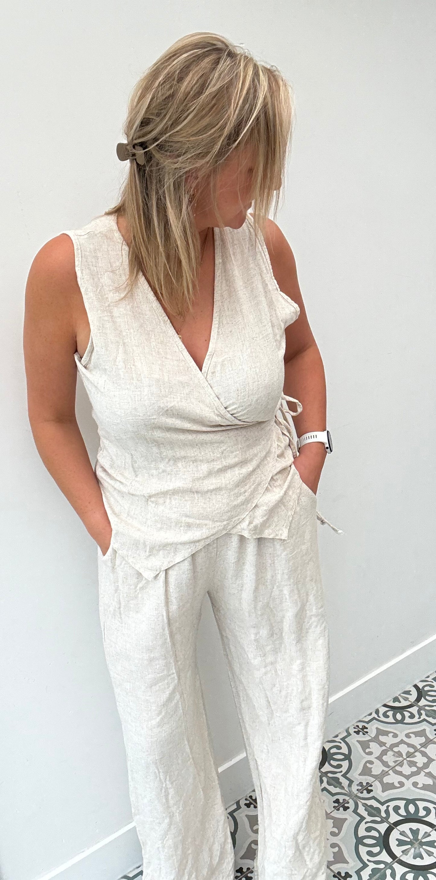 Tweedelige set beige TU