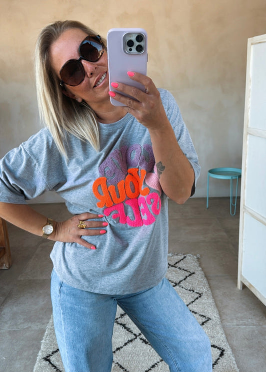 T-SHIRT GREY LOVE