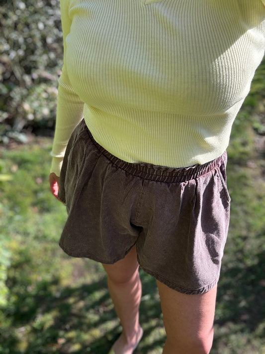 Bruin shortje