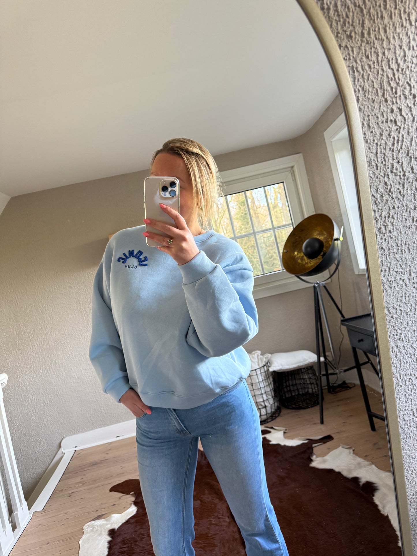 Iconic trui TU blauw