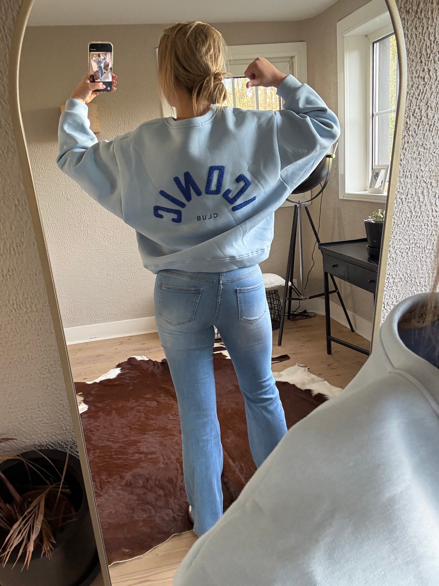 Iconic trui TU blauw