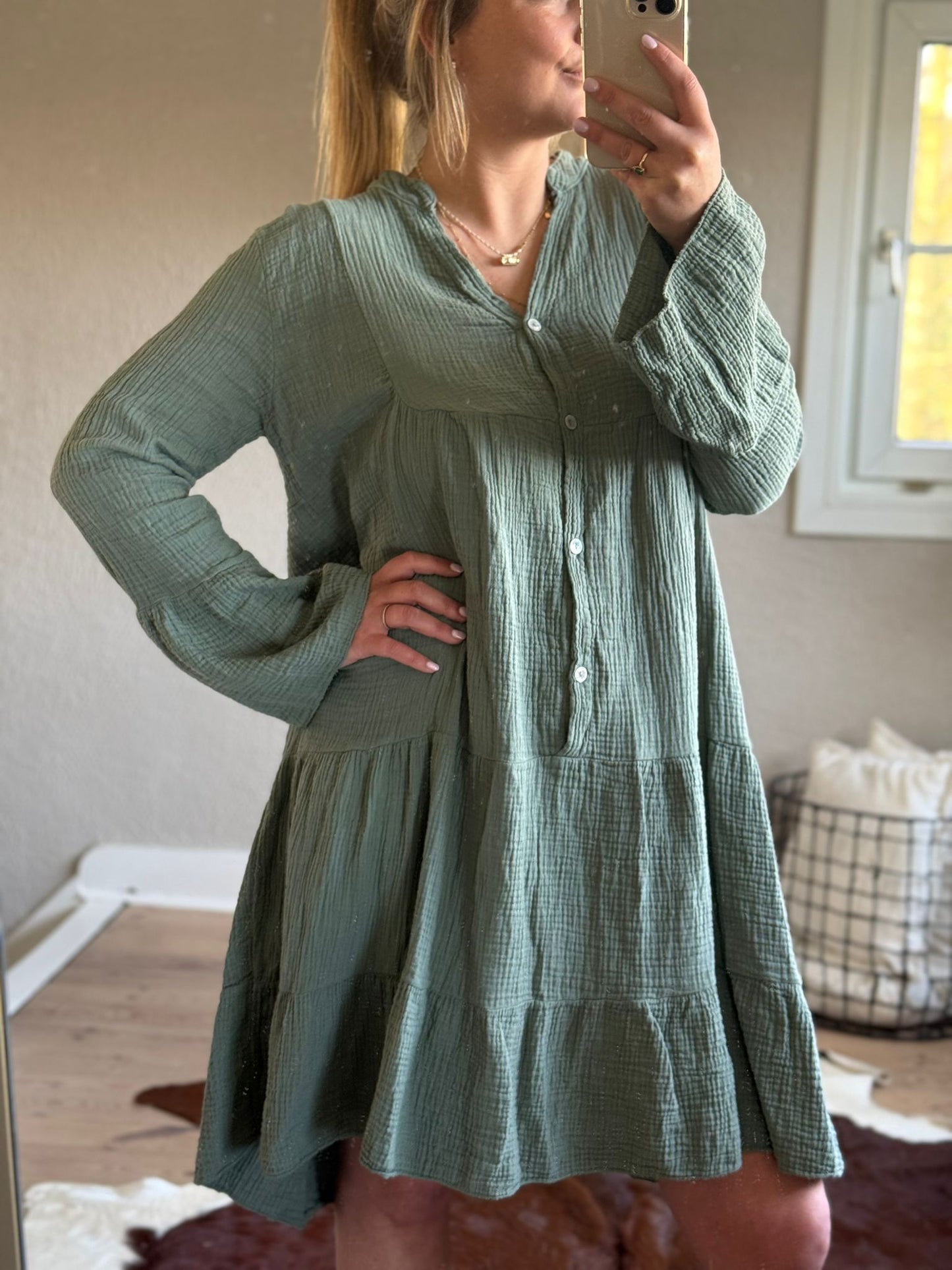 Ibiza Tetra Dress kaki – Oversized