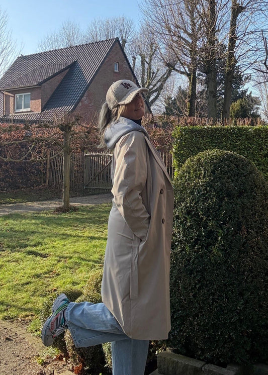 Trenchcoat hoodie beige TU
