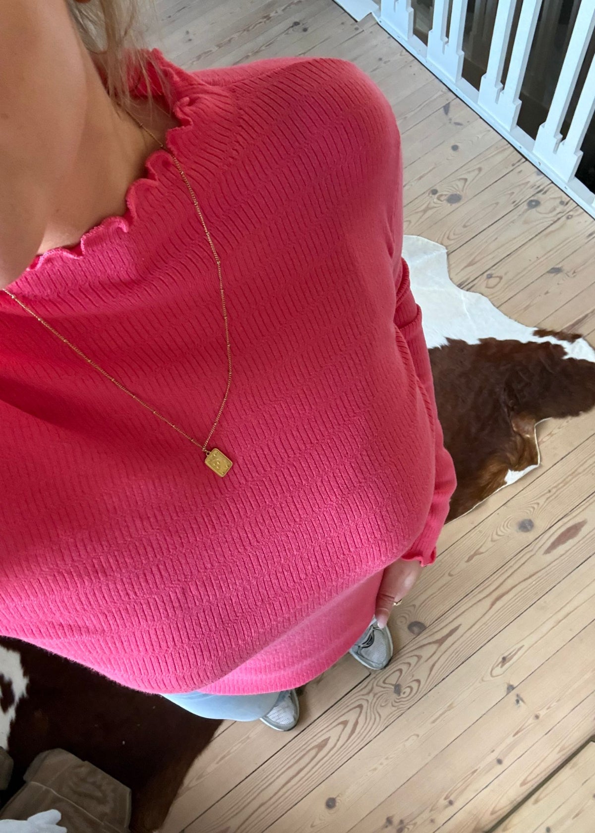 Lange mouw basic koraal