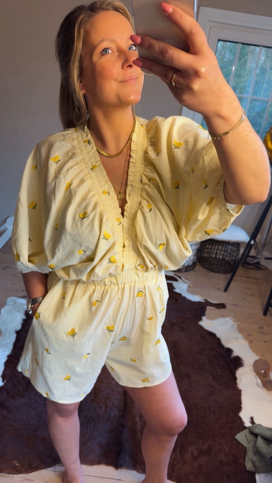 Playsuit citroenen