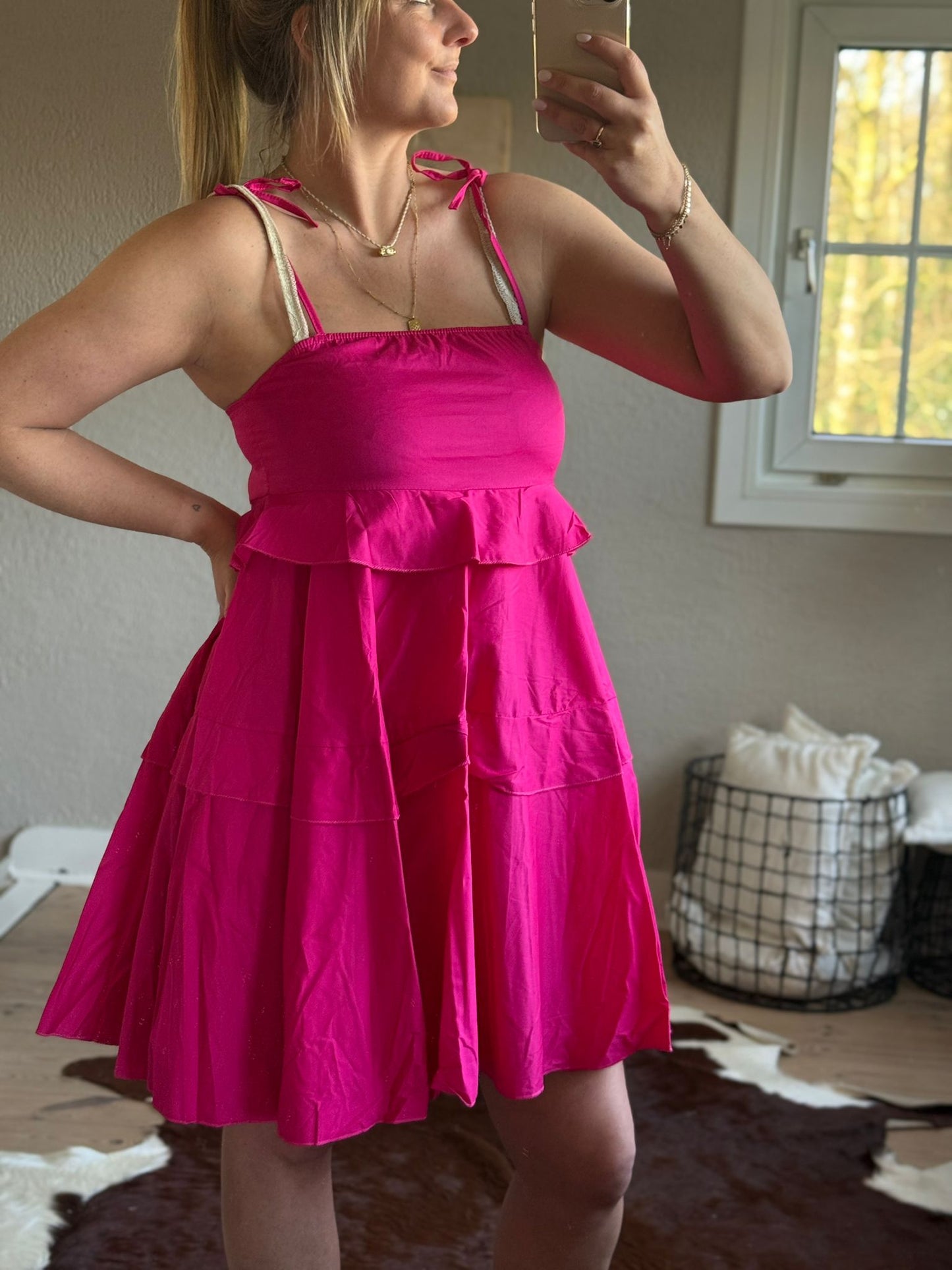 Luna ruffle dress