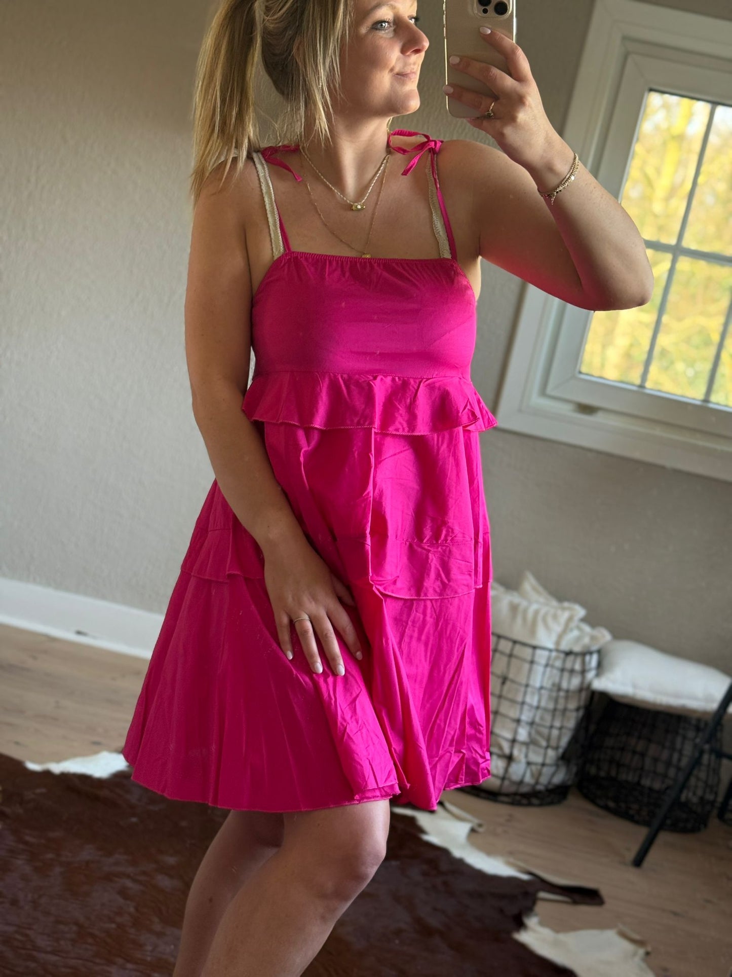 Luna ruffle dress