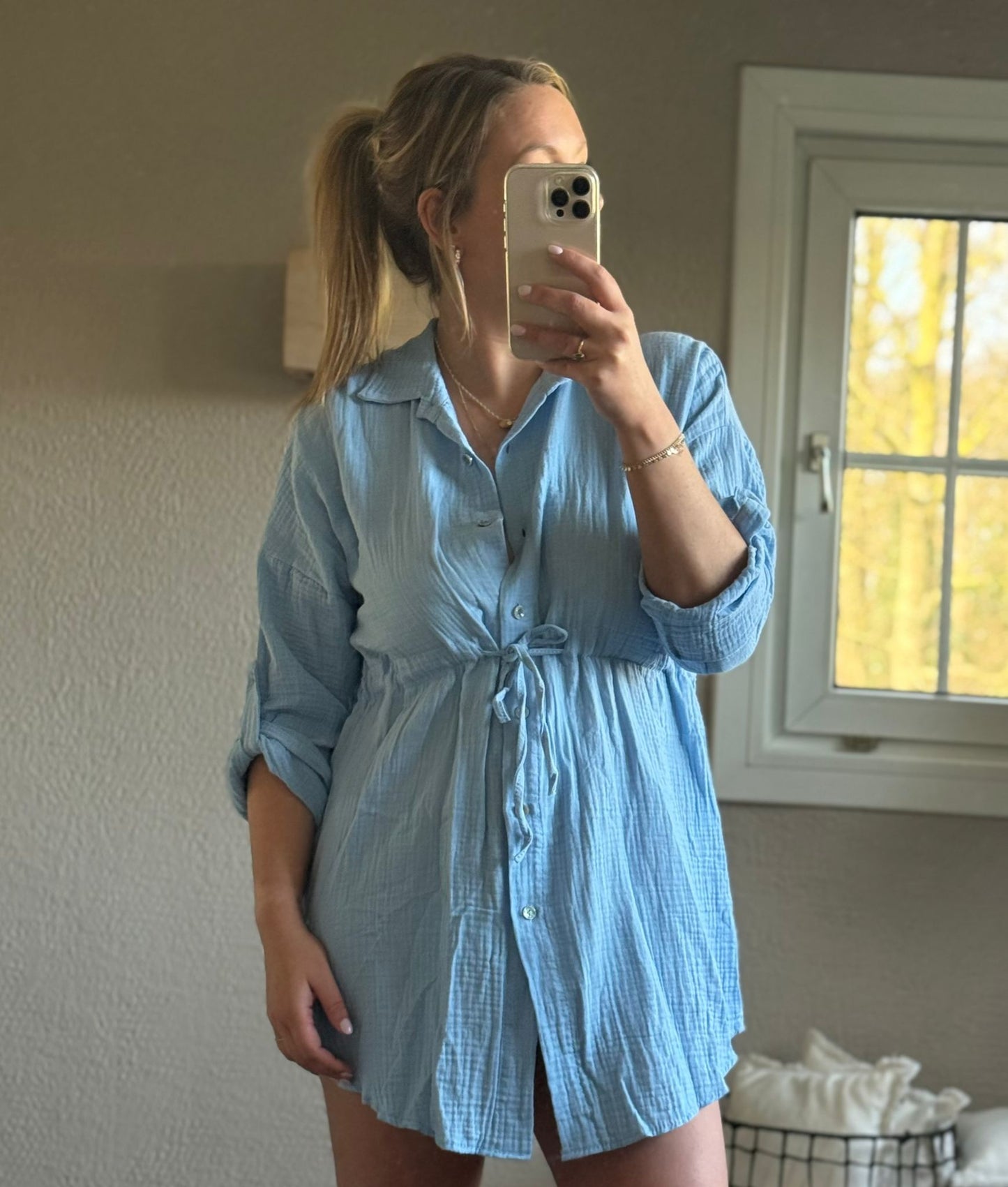 Blue Tetra Tunic Dress