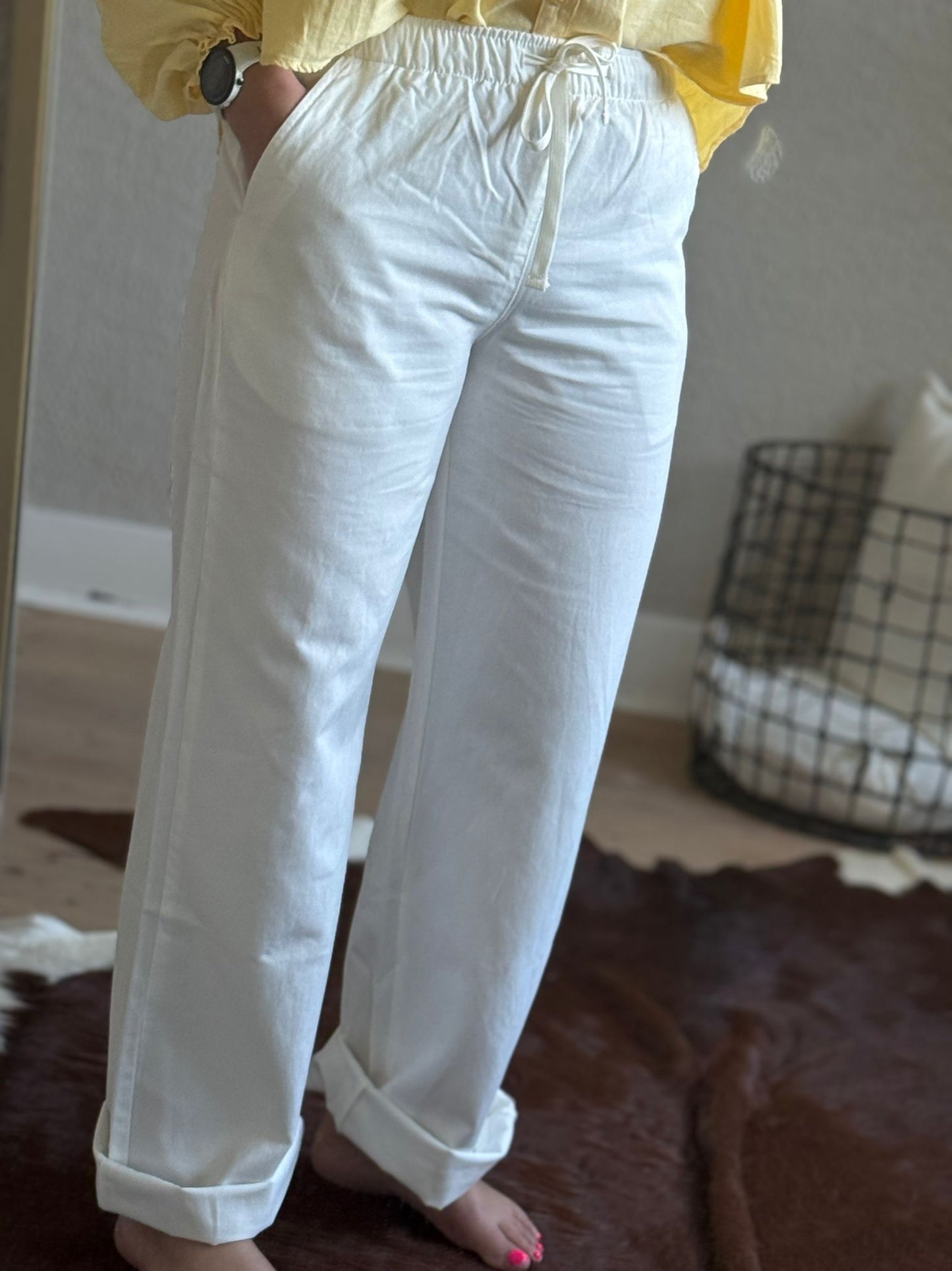 Comfort broek met rechte pijp