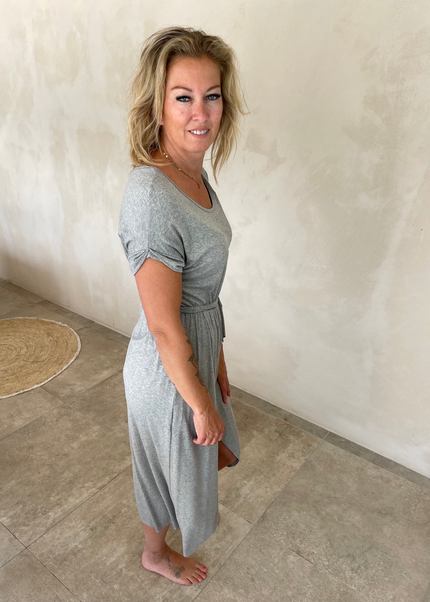 Emma Comfy Dress Grey