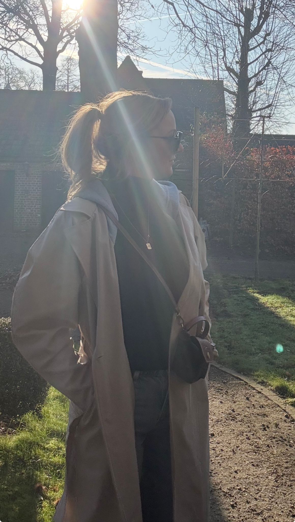 Trenchcoat hoodie beige TU